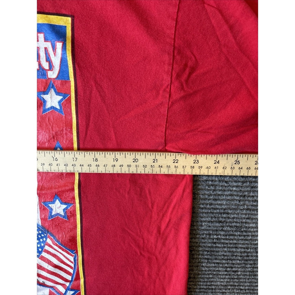 VTG Betty Boop Shirt All American Betty Flag Cartoon 90s USA XL Grunge RARE‎ - Picture 11 of 13